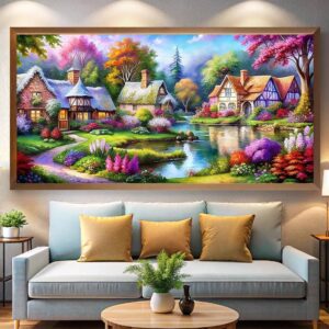 English Country - Extra Large Canvas Paint by Numbers