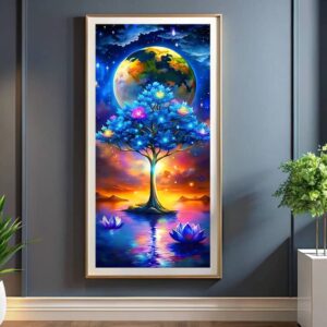 Fantasy Blue Tree - Extra Large Paint by Number Kits