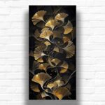 Gold Ginkgo Leaves - Paint by Number Kit