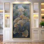 Golden Ginkgo Leaves - Paint by Numbers Large Size