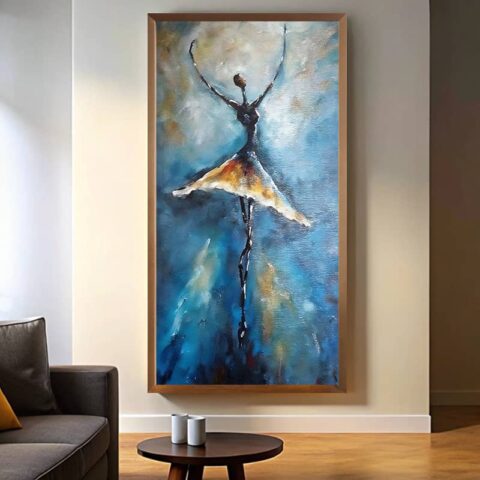 Graceful Ballet Dancer - Large Abstract Paint by Numbers