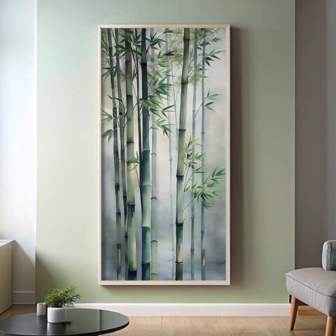 Misty Bamboo Forest - Large Size Paint by Numbers