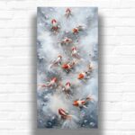 Red White Koi Fish - Large Size Paint by Numbers