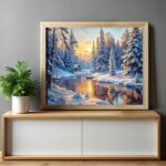 Snow Forest - Paint by Number Kit