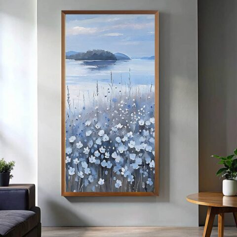 Wildflower Field Painting - Oversized Paint by Numbers