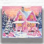 Christmas Candy Cottage - Paint by Numbers for Christmas