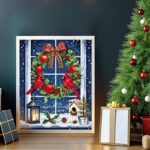 Christmas Window Scene - Holiday Paint by Numbers