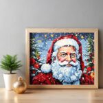 Festive Santa Claus Portrait - Christmas Paint by Number