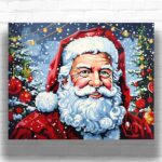 Festive Santa Claus Portrait - Xmas Paint by Numbers