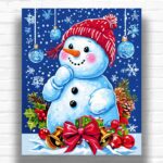 Festive Snowman - Holiday Paint by Numbers