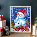 Festive Snowman - Paint by Number Kit