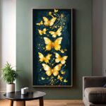 Golden Butterfly Elegance - Large Paint by Number for Adults