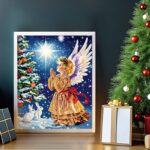 Heavenly Christmas Angel - Paint by Number Christmas Scenes