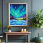 Northern Lights Dance - Paint by Numbers Aurora Borealis