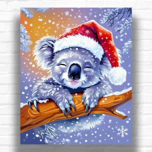 Santa Koala - Christmas Paint by Number Kits for Adults