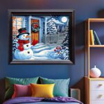 Snowman Greeting - Paint by Number Kit