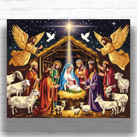 The Holy Nativity - Paint by Number Kits Christmas