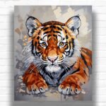 Cute Tiger Cub - Paint by Numbers Tiger