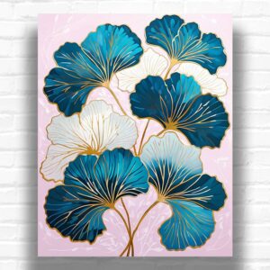 Ginkgo Biloba Abstract - Abstract Paint by Number Kits