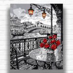 Rialto Bridge - Paint by Numbers Italy Scene