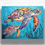 Vibrant Sea Turtles - Paint by Numbers Sea Turtles